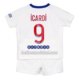 Paris Saint Germain Mauro Icardi 9 Voetbaltenues Kind Uit 2020/21 - SS (+ Korte broeken)